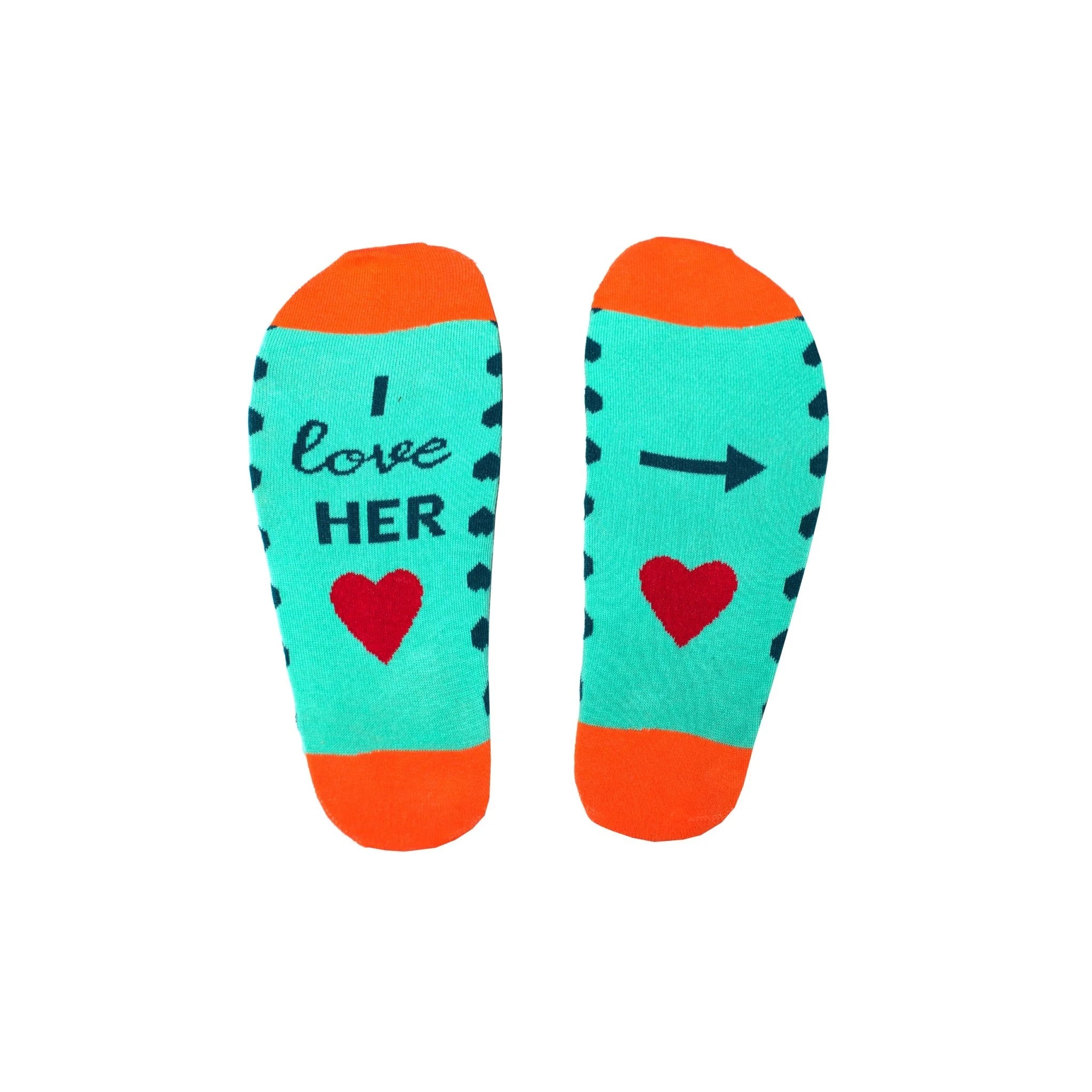 Irishs Socksciety, Love is Love Ladies Blue (Size 3-7) Irish Socksciety