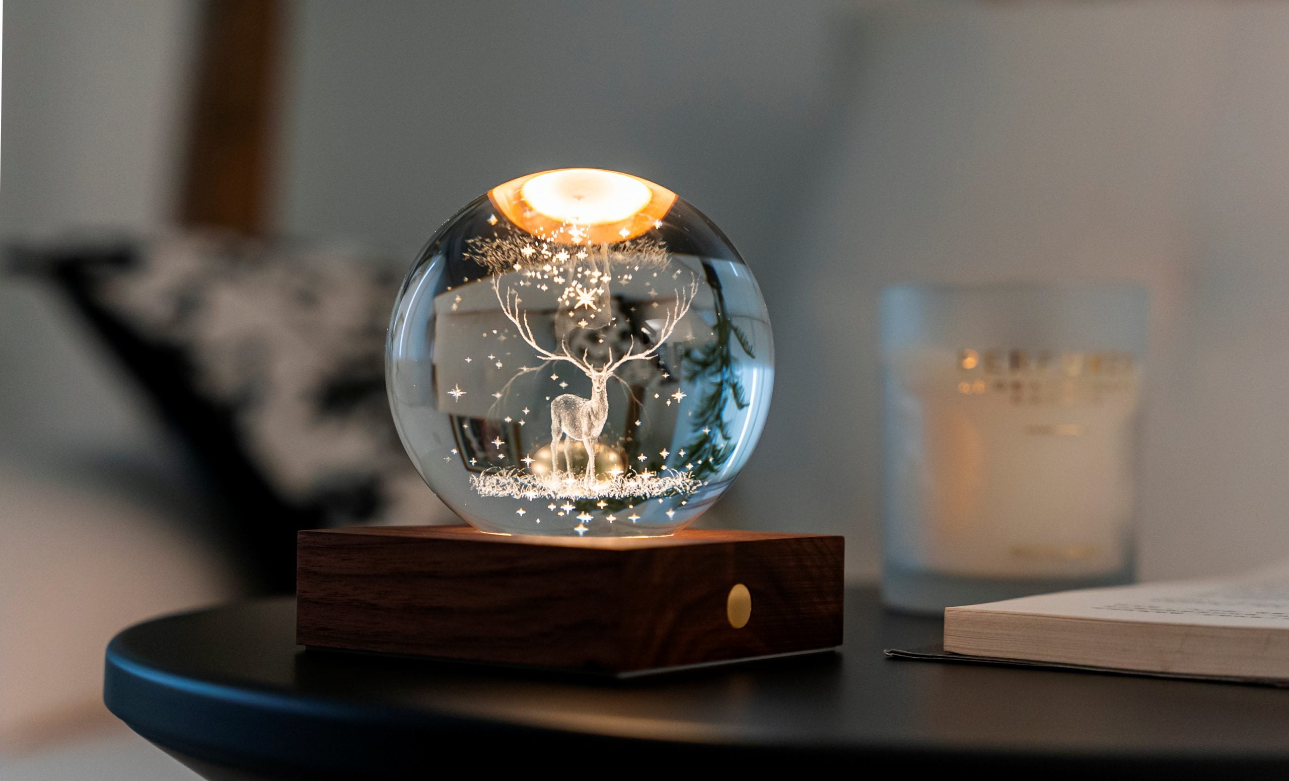 Gingko, Stag Amber Crystal Light