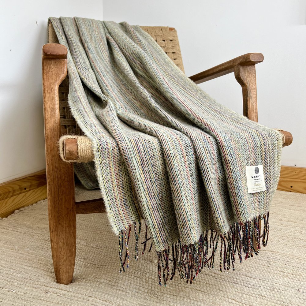McNutt of Donegal, Heritage Lichen Tweed Throw McNutt of Donegal