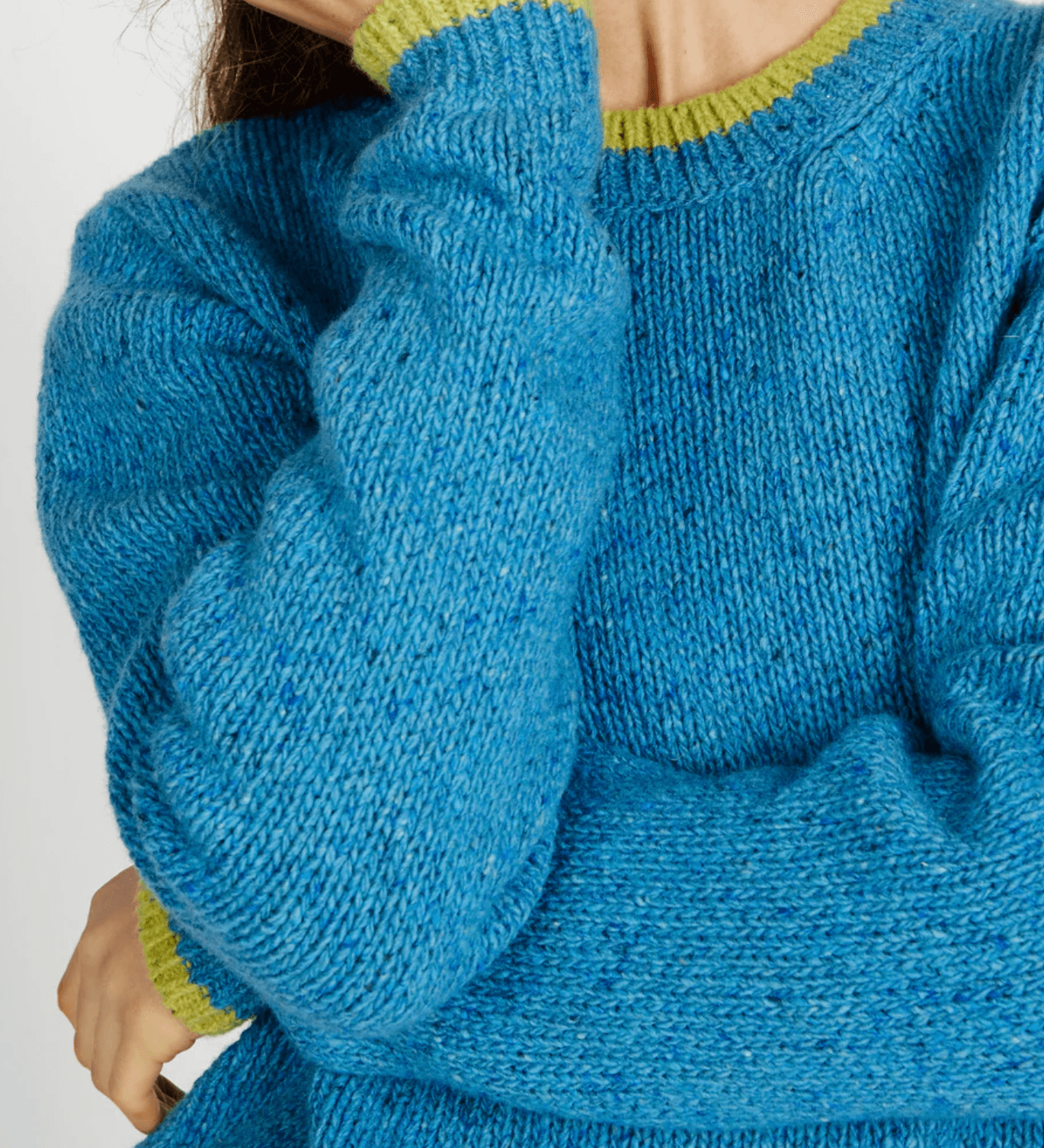 Ireland's Eye, Slaney Crew Neck - Forget-Me-Not Blue (size S)