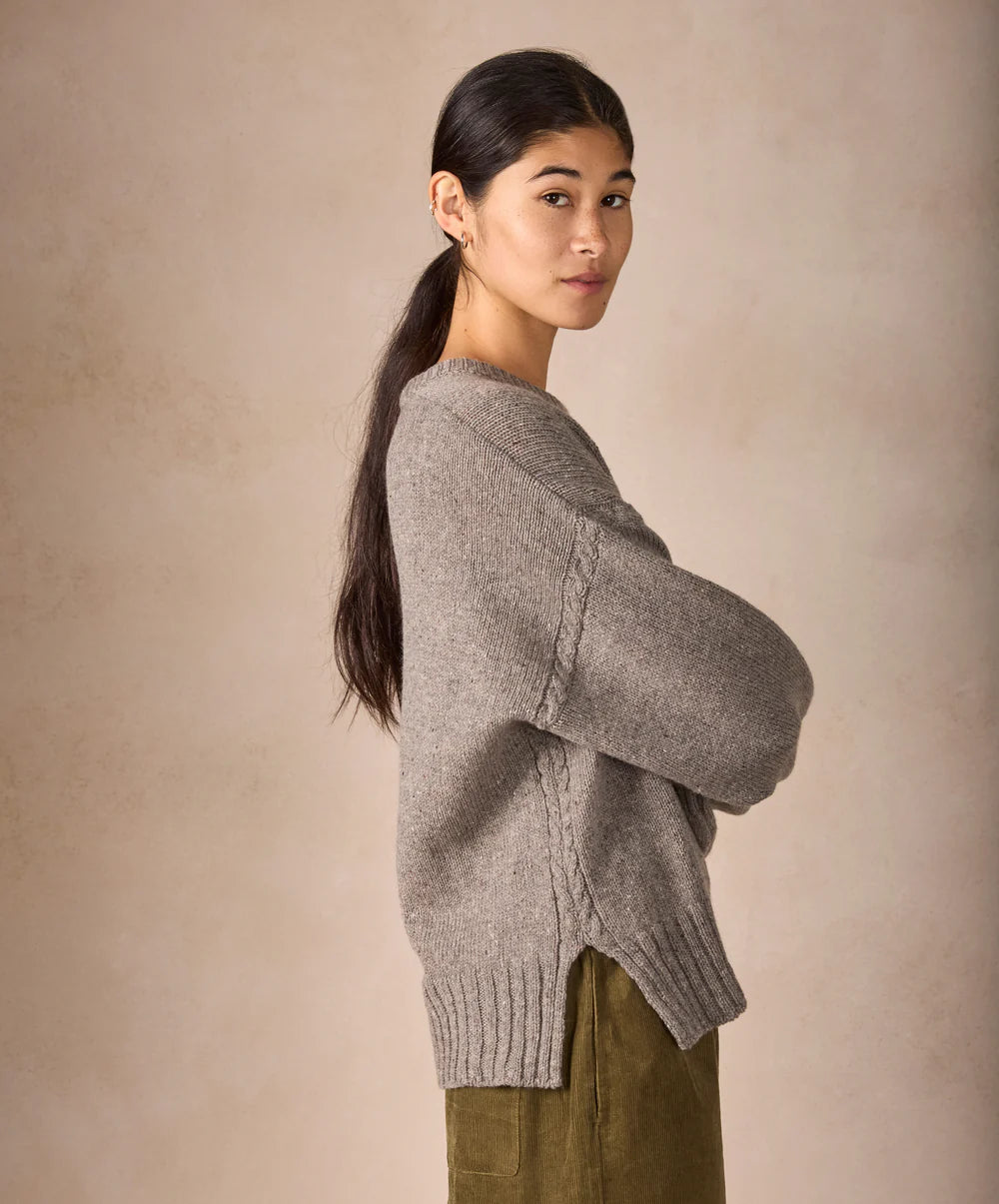 Irelands Eye, The Isla Cashmere Oversized Sweater Rocky Ground