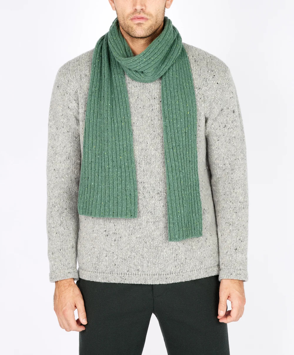 Irelands Eye, The Luxe Cashmere Ribbed Scarf Wave