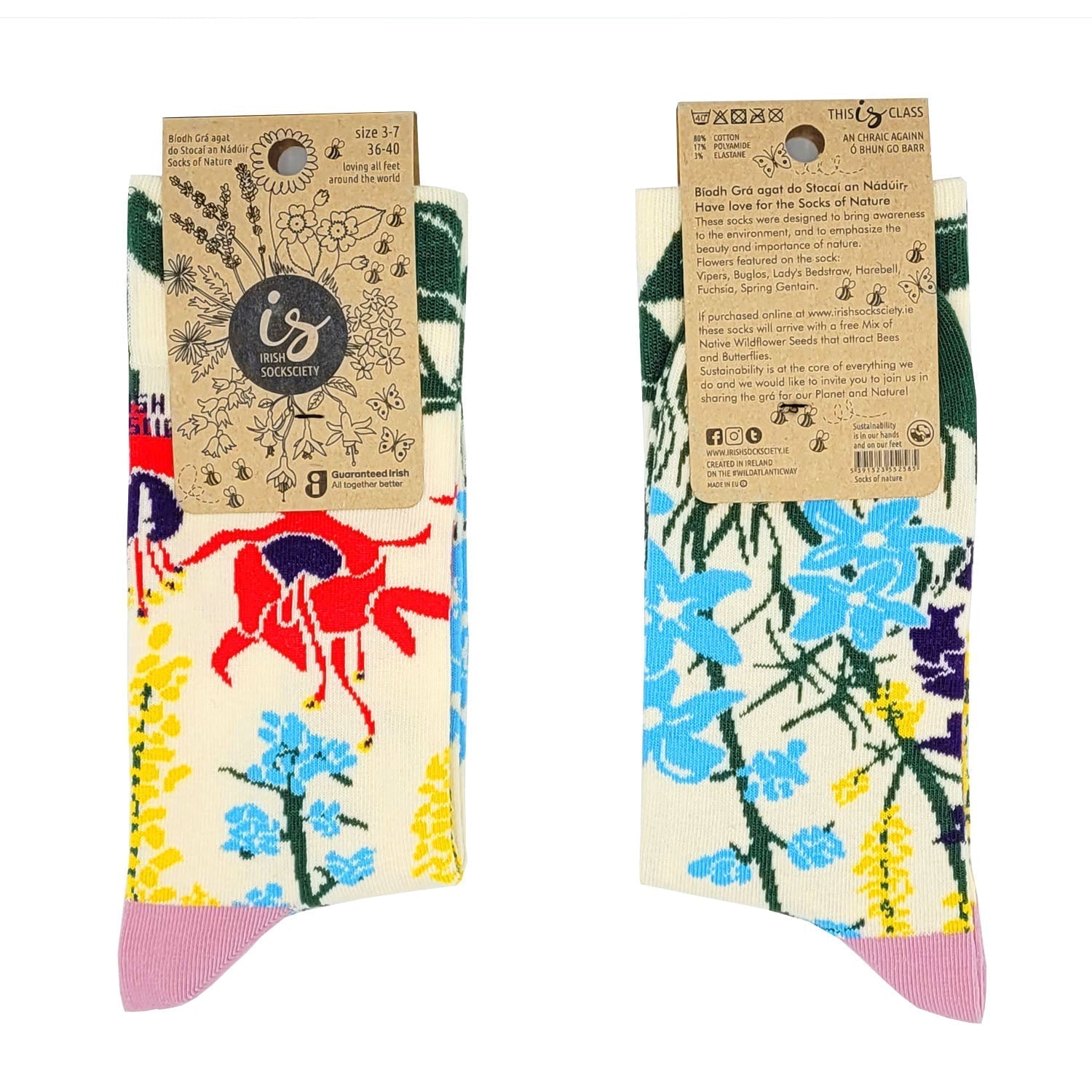 Irish Socksciety, Socks of Nature (size 8 - 12) Irish Socksciety