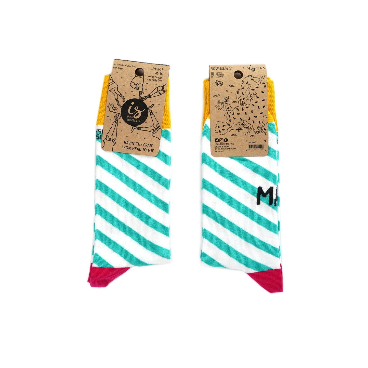 Irish Socksciety, Yer man (size 8-12)
