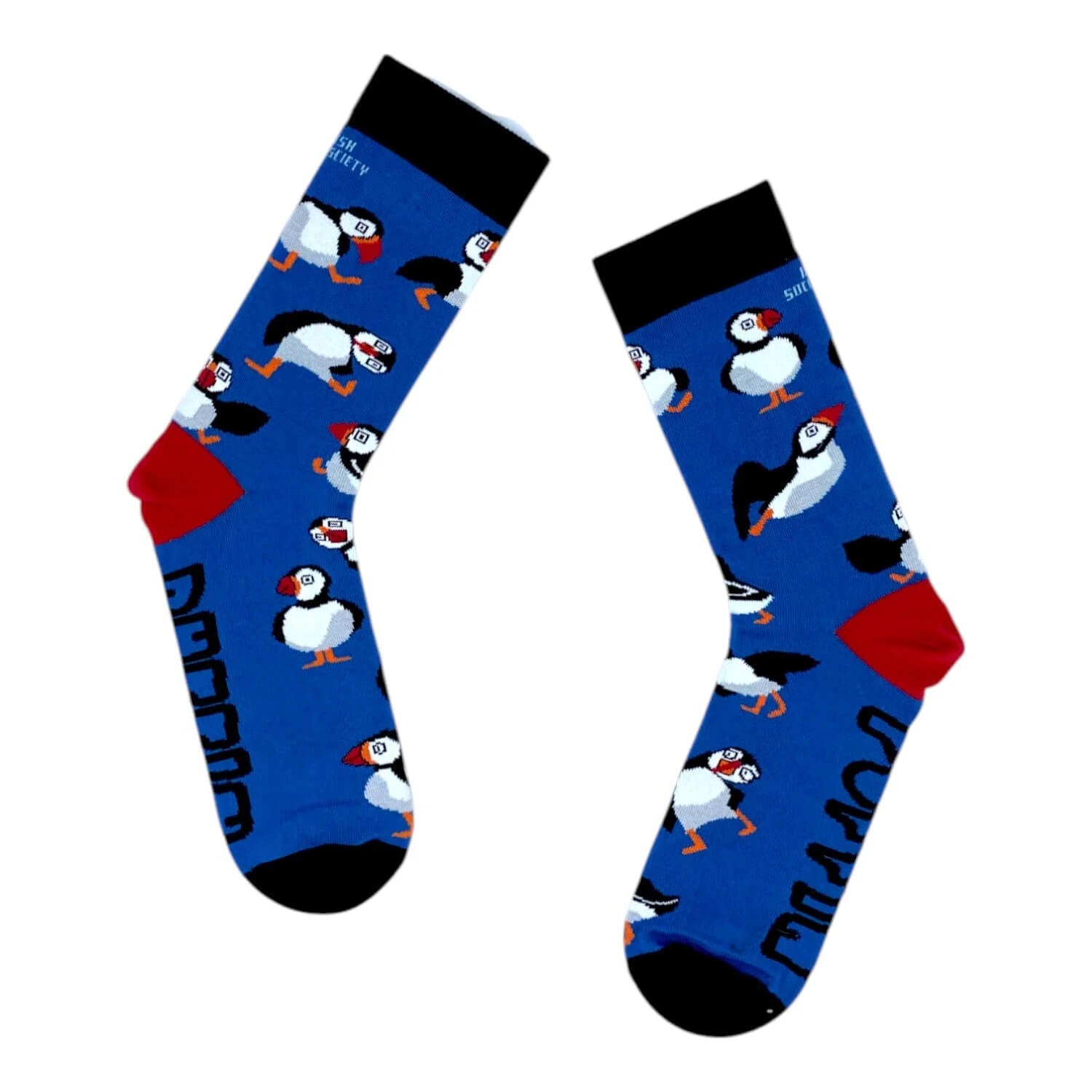 Irish Socksciety, Puffins Socks (8-12)
