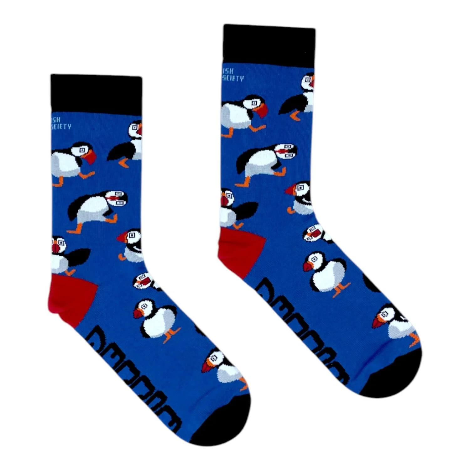 Irish Socksciety, Puffins Socks (8-12)