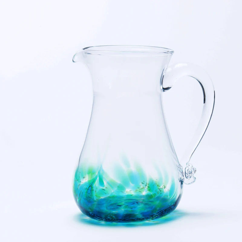 Jerpoint, Large Round Jug - Seascape Jerpoint Glass