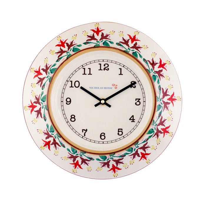 Nicholas Mosse Wall Clock Fuchsia Nicholas Mosse