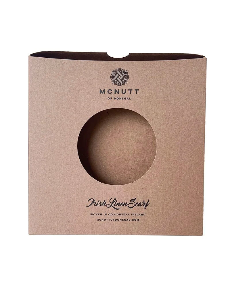 McNutt of Donegal, Nectarine Linen Scarf
