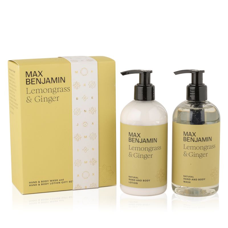 Max Benjamin, Lemongrass & Ginger Hand & Body Wash Gift Set Max Benjamin