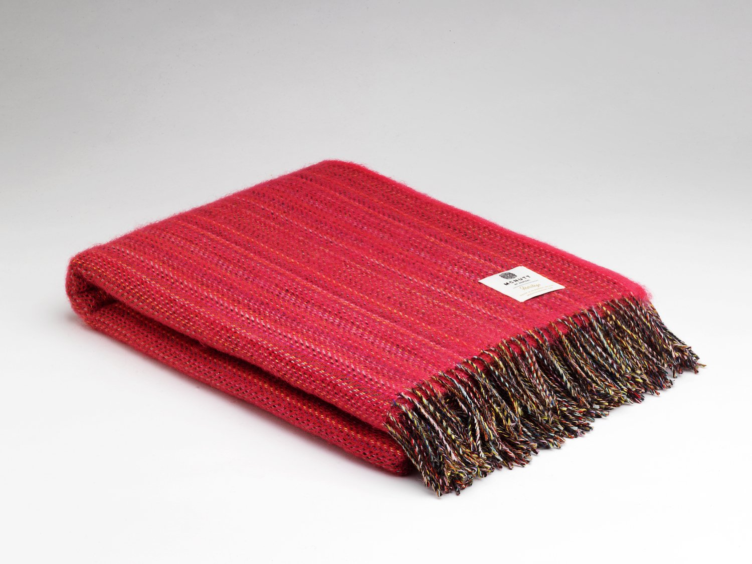 McNutt, Heritage Fuchsia Tweed Throw
