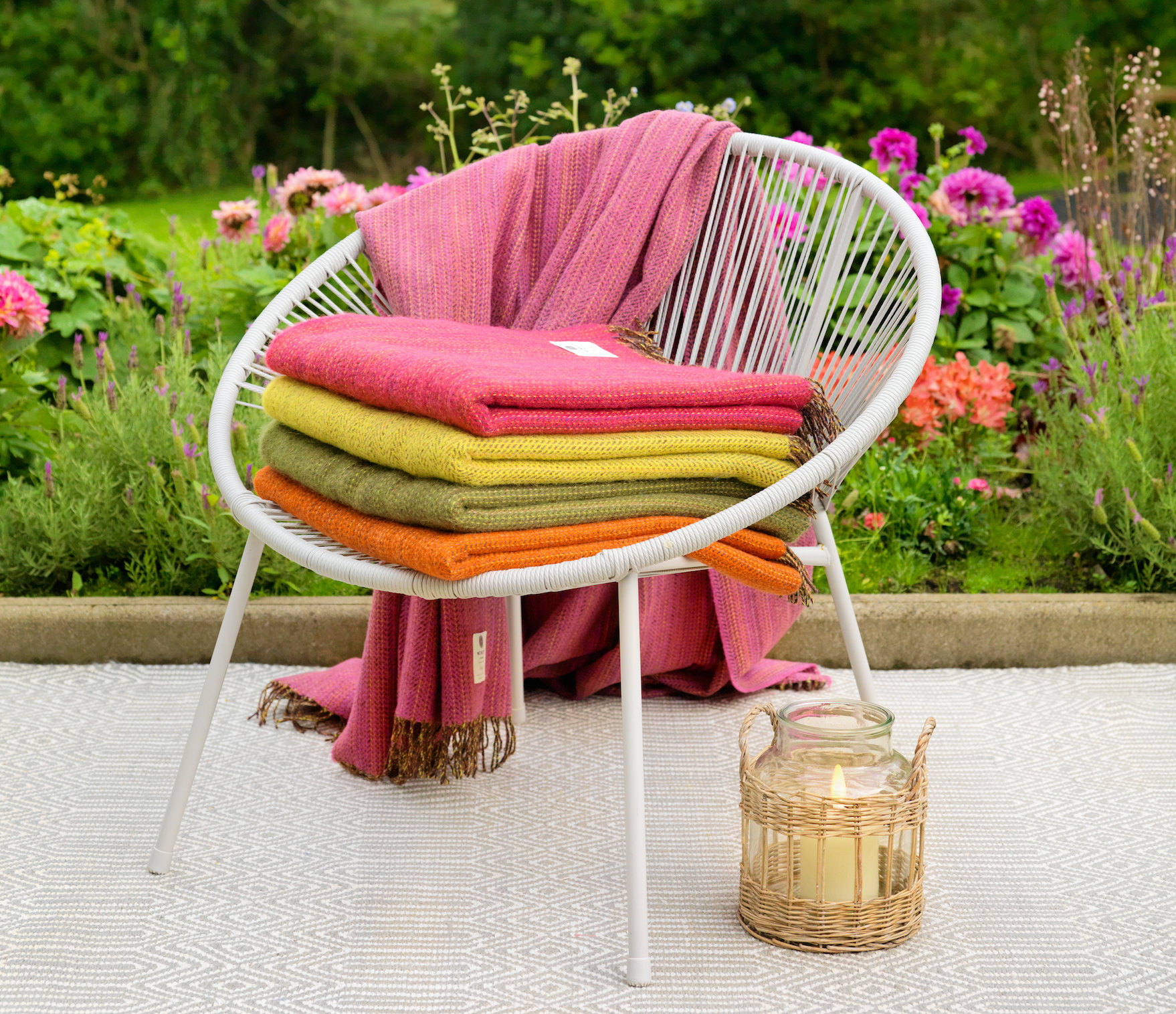 McNutt, Heritage Fuchsia Tweed Throw