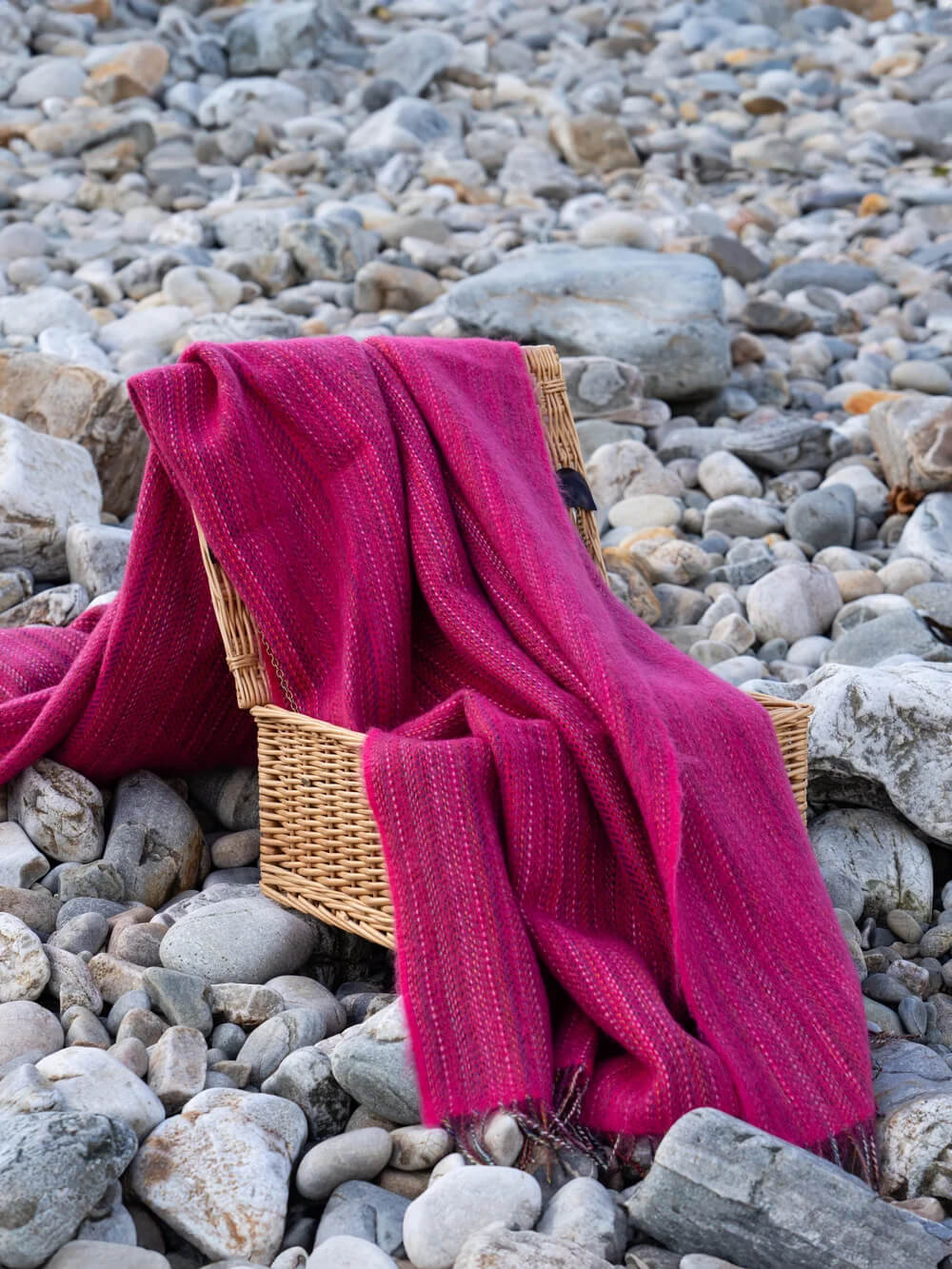 McNutt, Heritage Fuchsia Tweed Throw