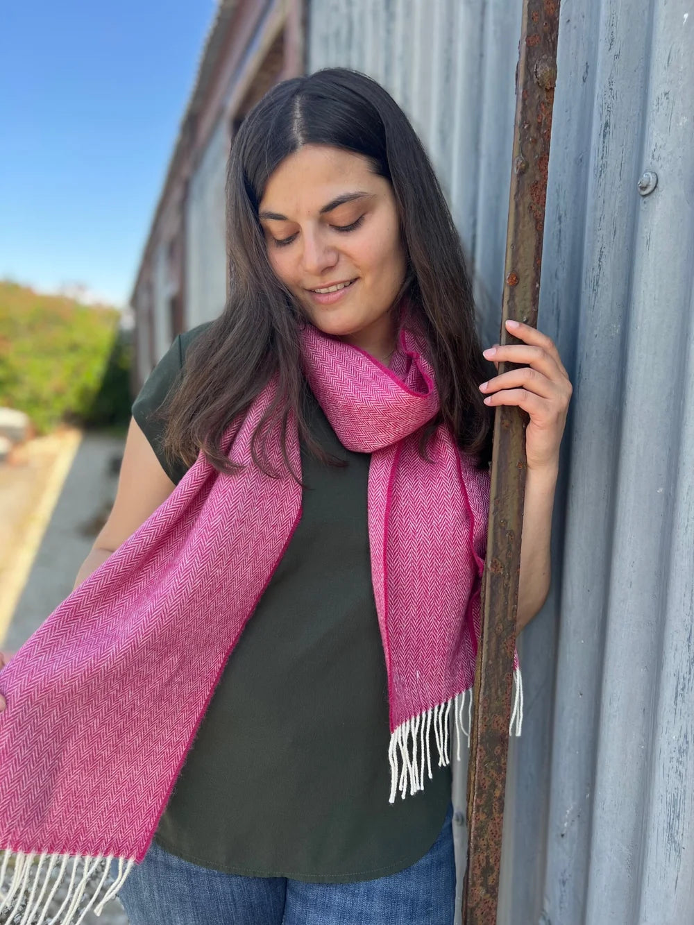 McNutt of Donegal, Chianti Herringbone Scarf