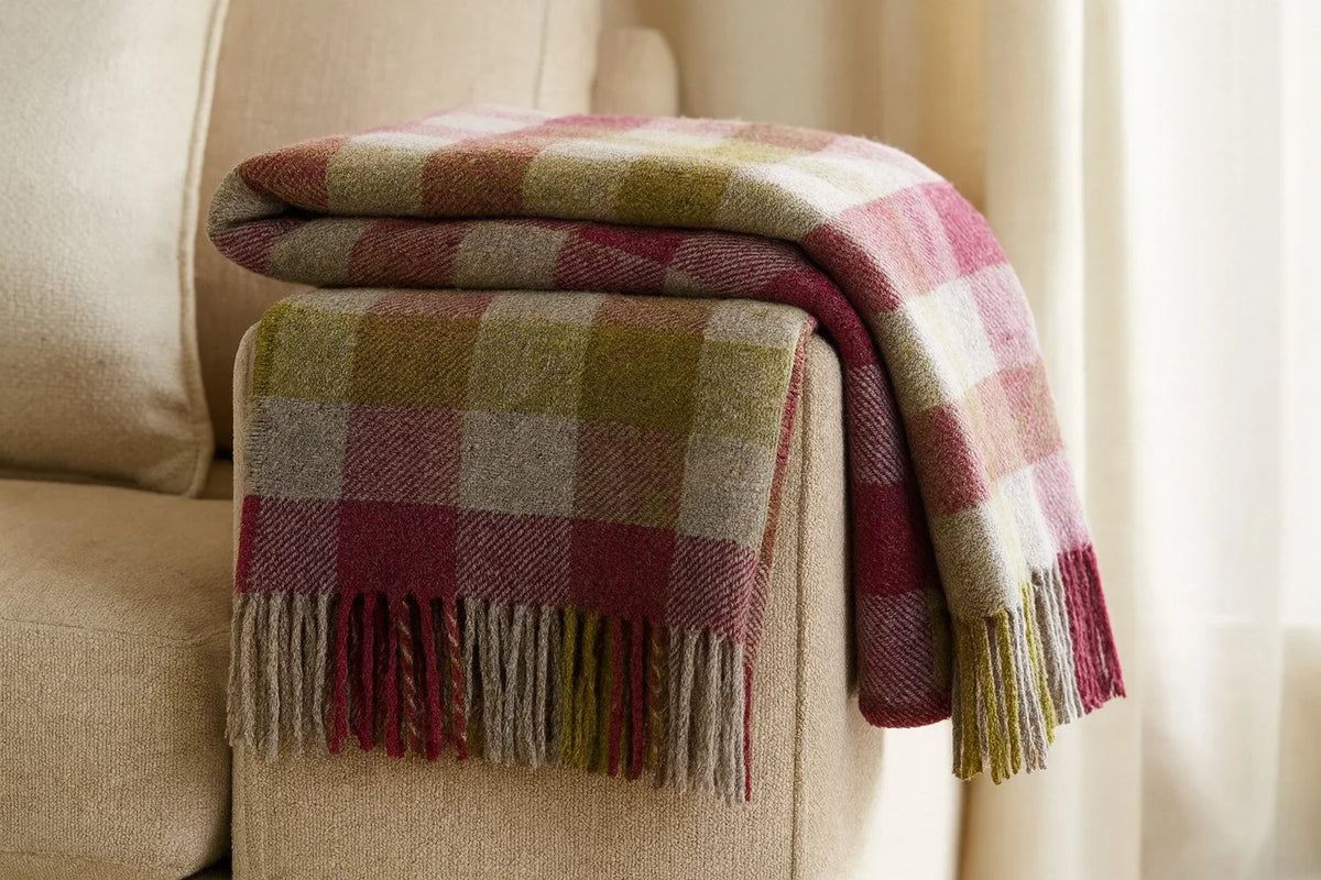 McNutt of Donegal, Forever Orchard Plaid Throw