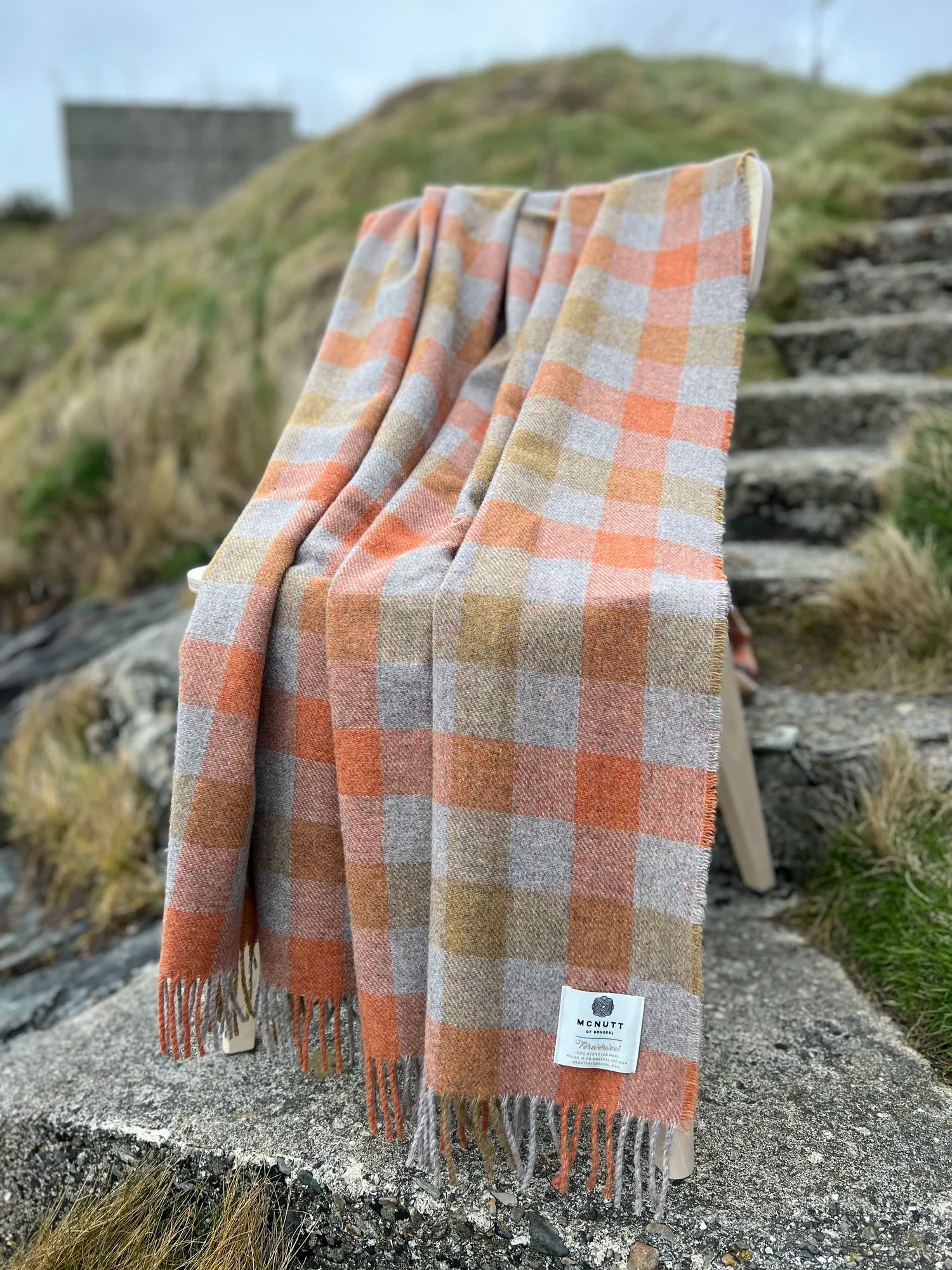 McNutt of Donegal, Forever Pumpkin Plaid Throw