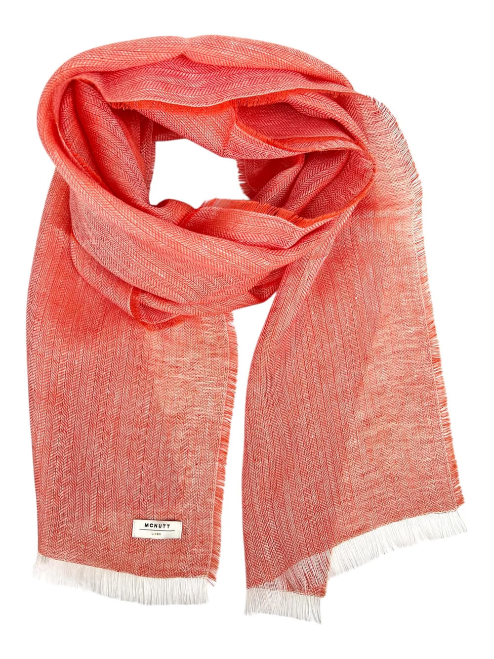 McNutt of Donegal, Nectarine Linen Scarf