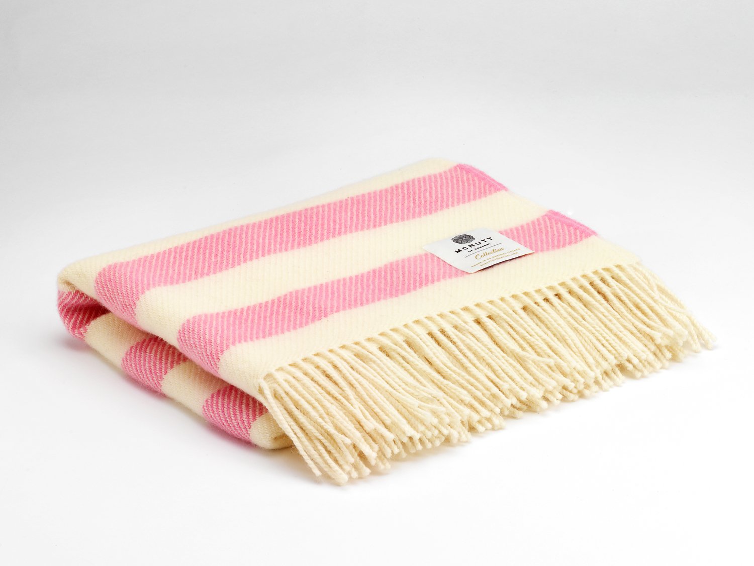 McNutt of Donegal, Mini Blanket - Playful Pink McNutt of Donegal