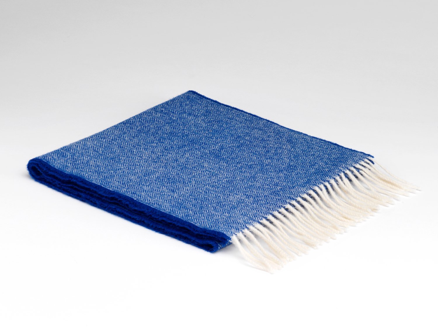McNutt of Donegal, Scarf - Lambswool - Royal Herringbone
