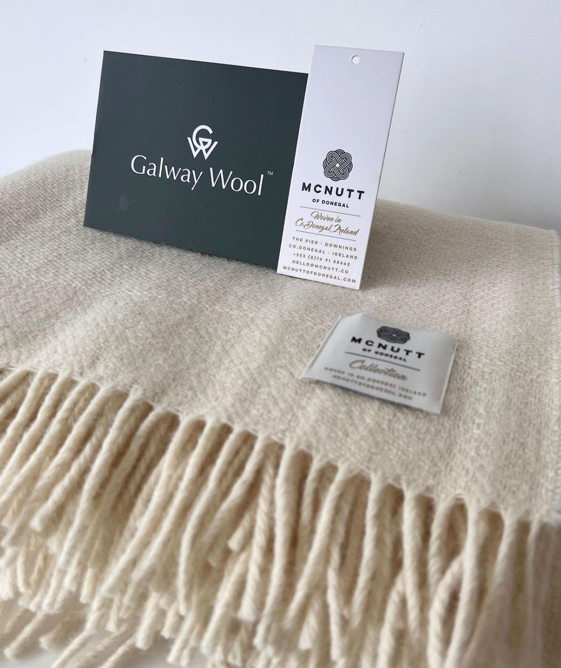 McNutt of Donegal, Throw - Galway Wool Bainin