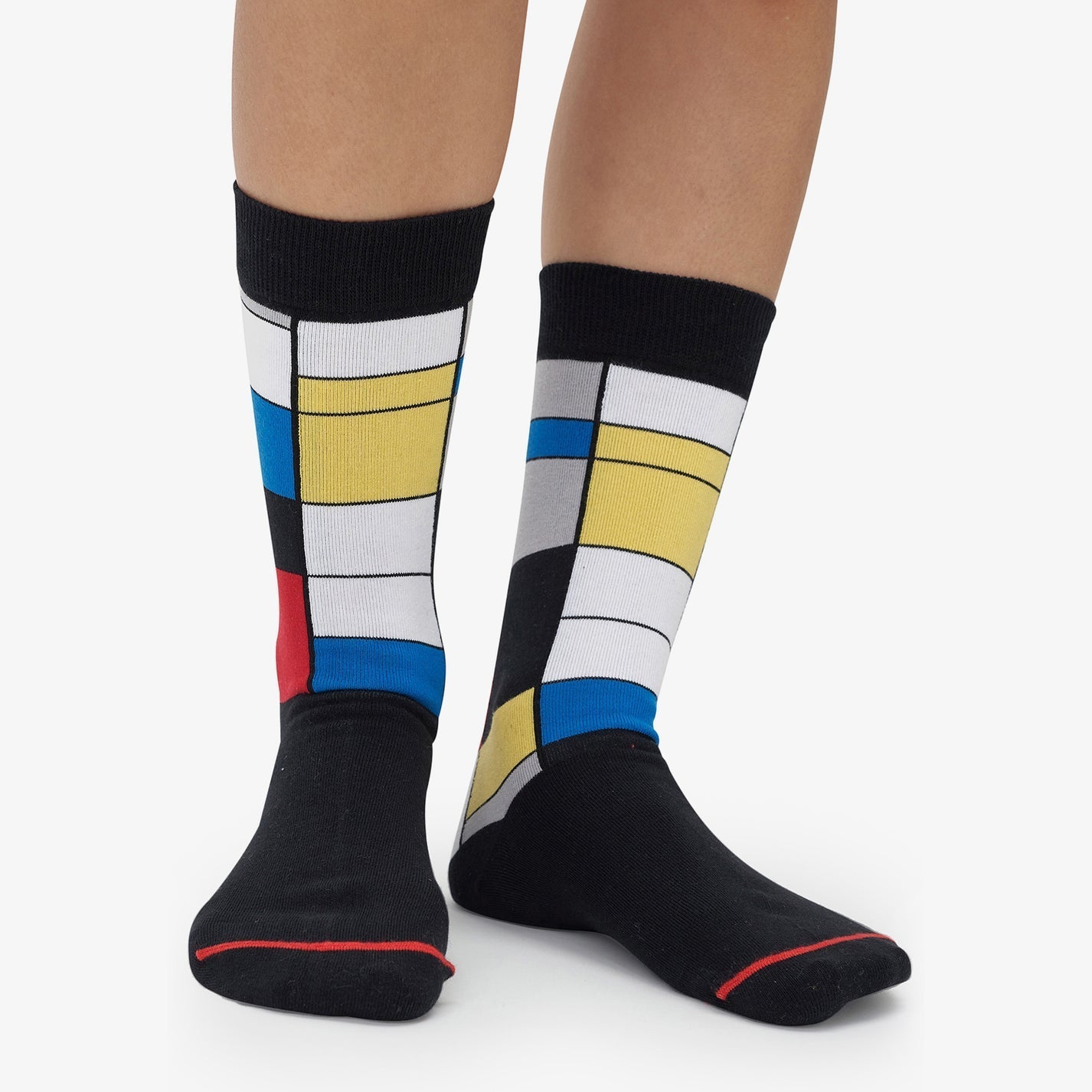 MuseARTa, Piet Mondrian - Composition with red, blue and yellow socks (UK 6½-11) MuseARTa