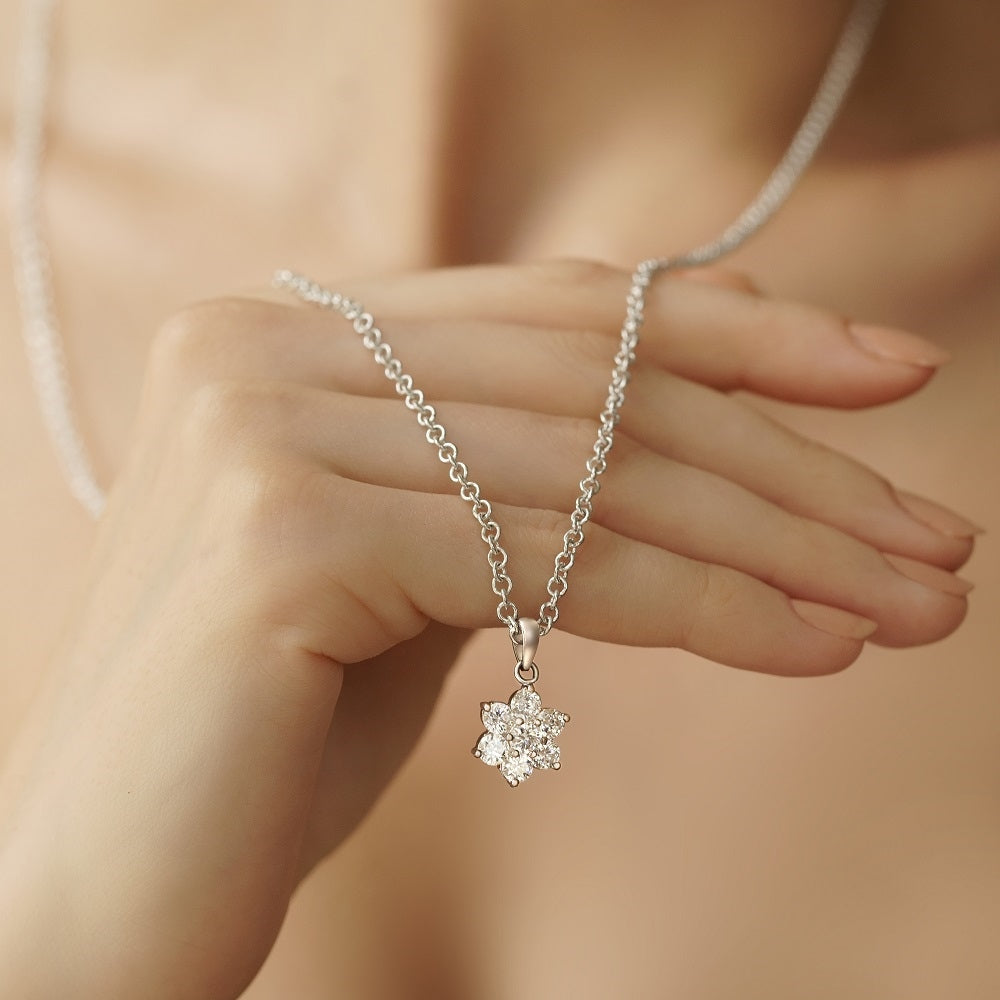 Newbridge, Floral Cup Pendant Clear