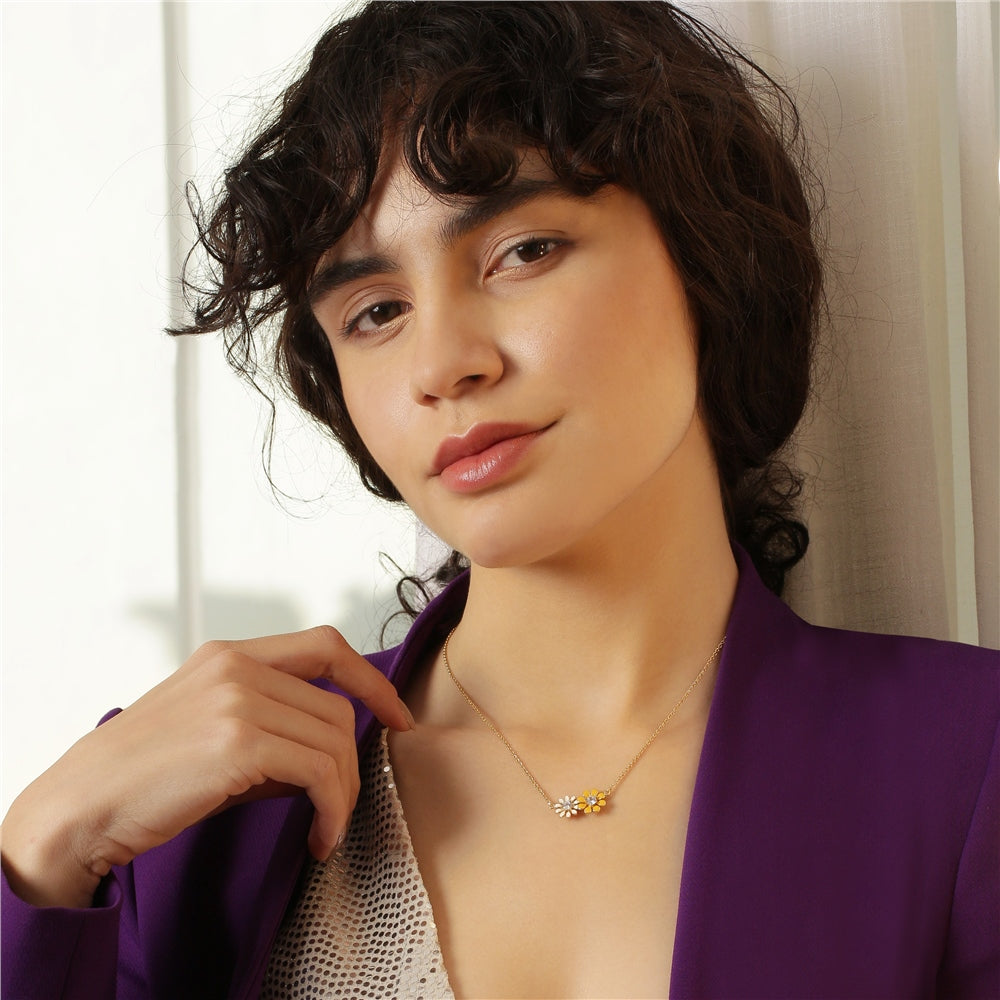 Newbridge, Gold Plated Floral Pendant