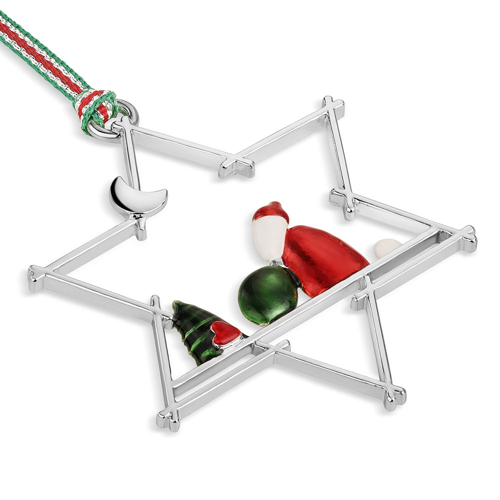 Newbridge, Star with Santa Christmas Tree Decoration Newbridge