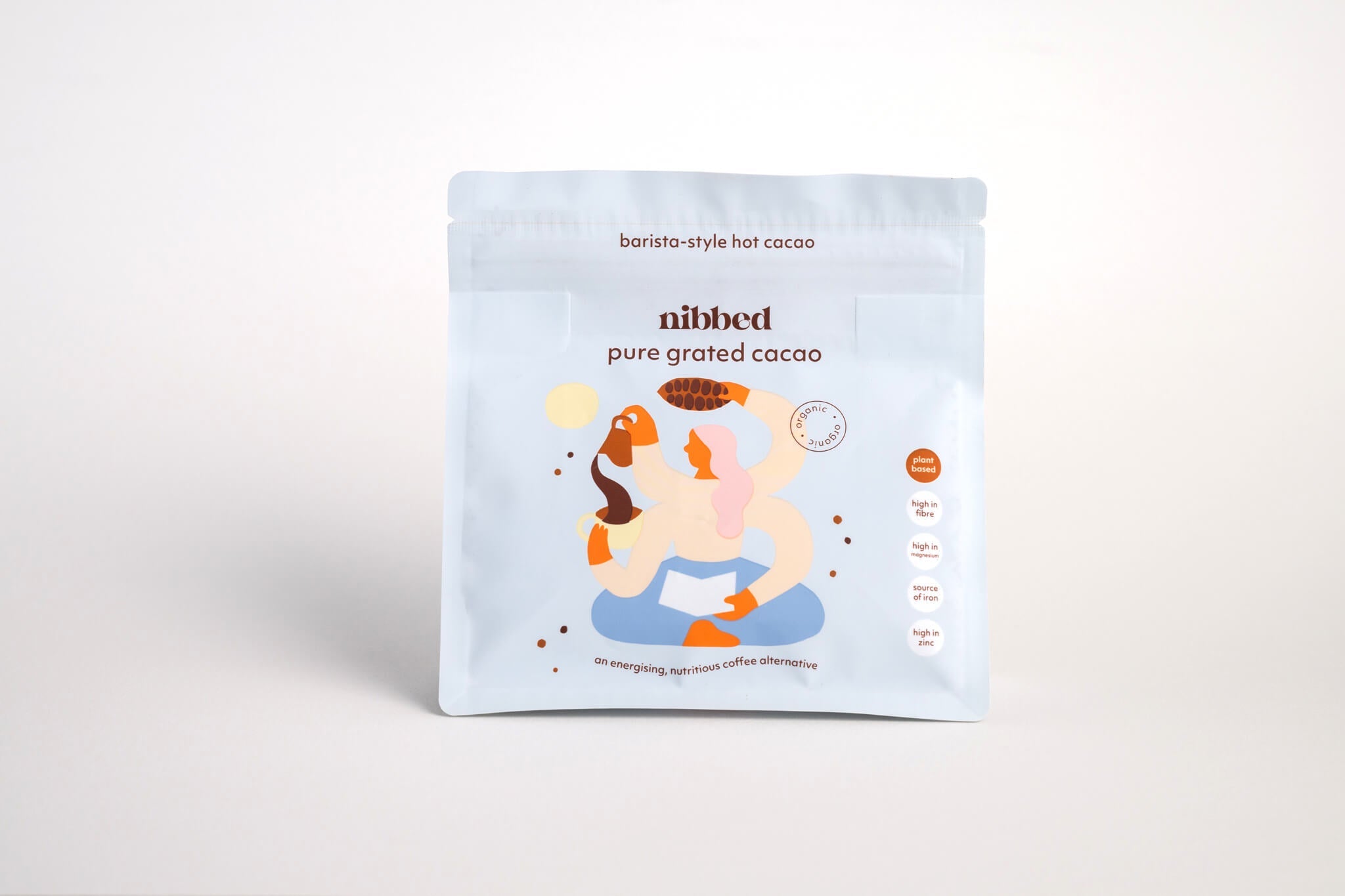 Nibbed, Grated Cacao Pouch 200G Nibbed Cacao