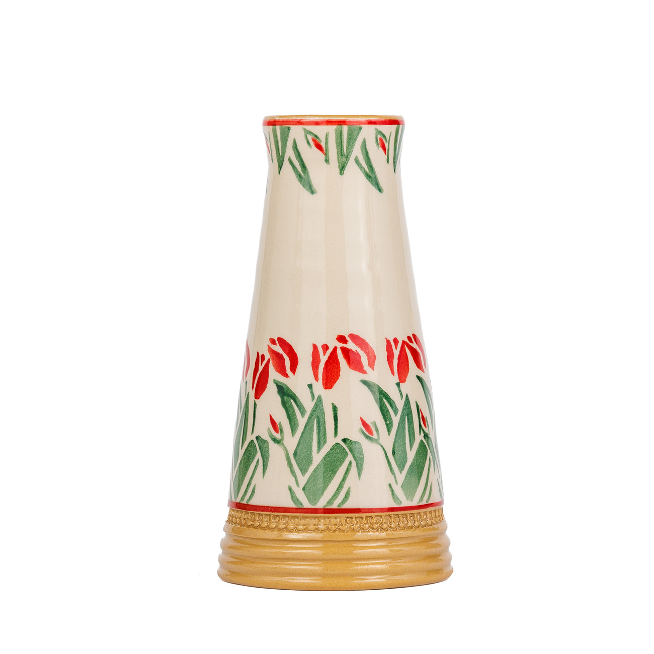 Nicholas Mosse, Small Tapered Vase Red Blooms Nicholas Mosse