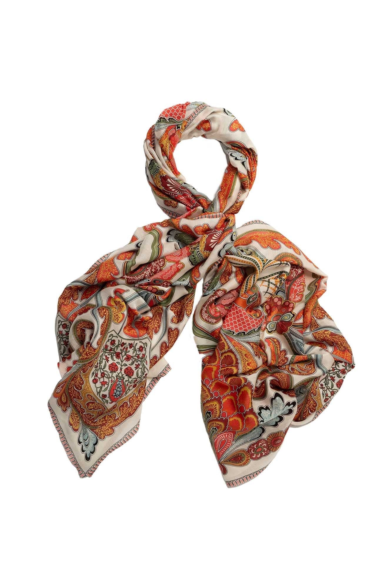 One Hundred Stars, Fiesta Orange Scarf One Hundred Stars