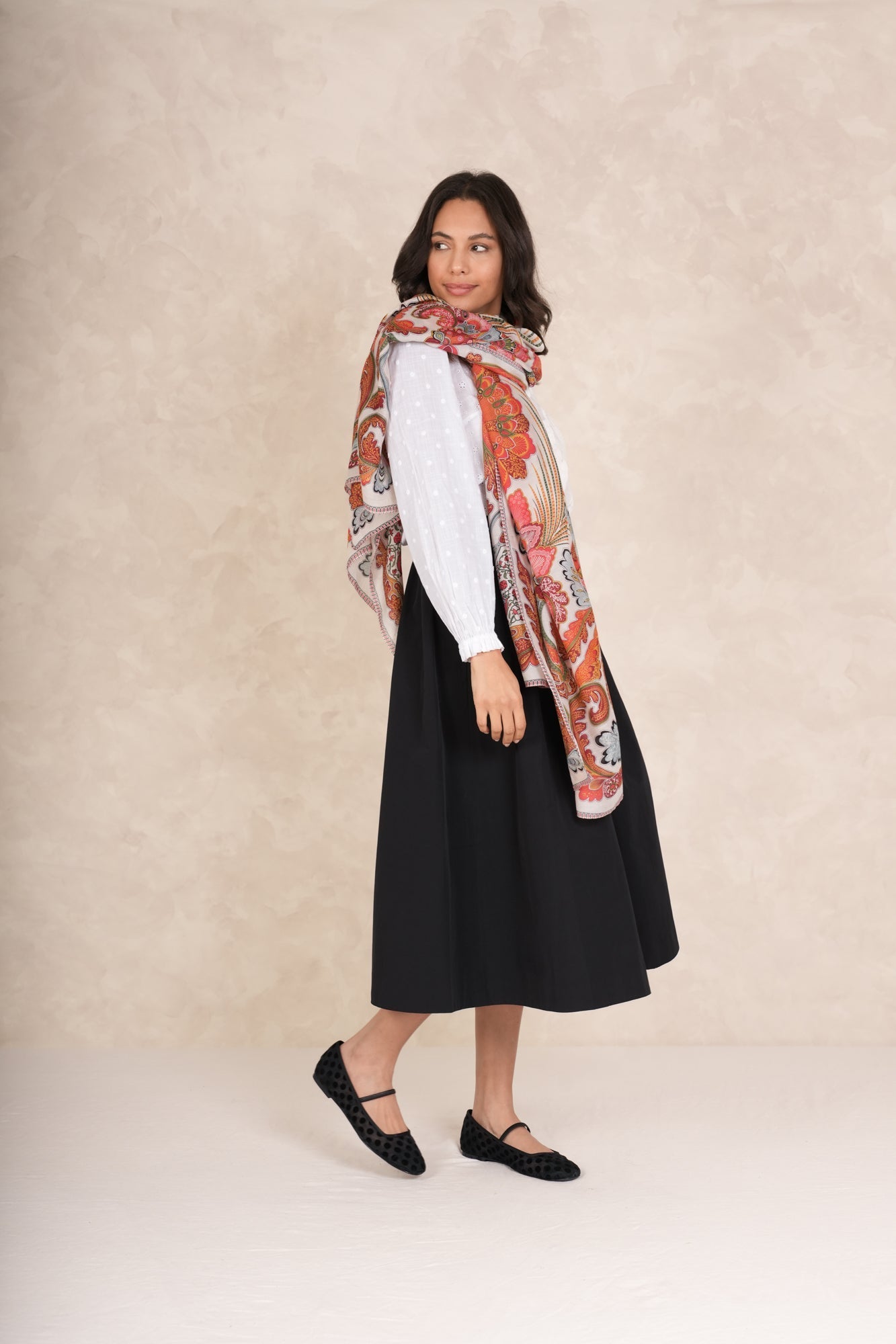 One Hundred Stars, Fiesta Orange Scarf One Hundred Stars