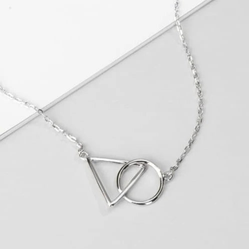 Azure , Interlinking Necklace - Silver Azure