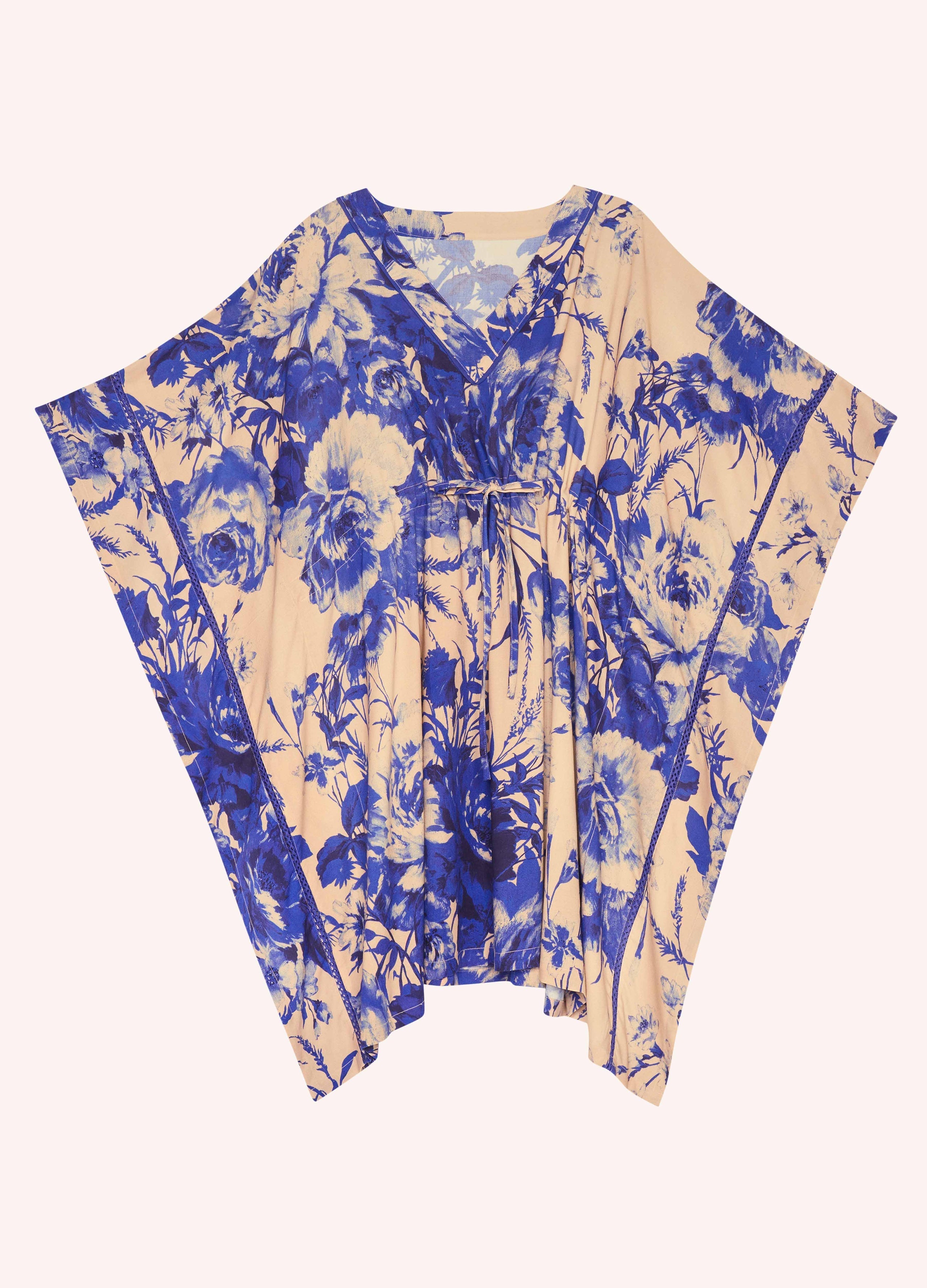 Powder, China Blue Blooms Beach Cover Up Powder
