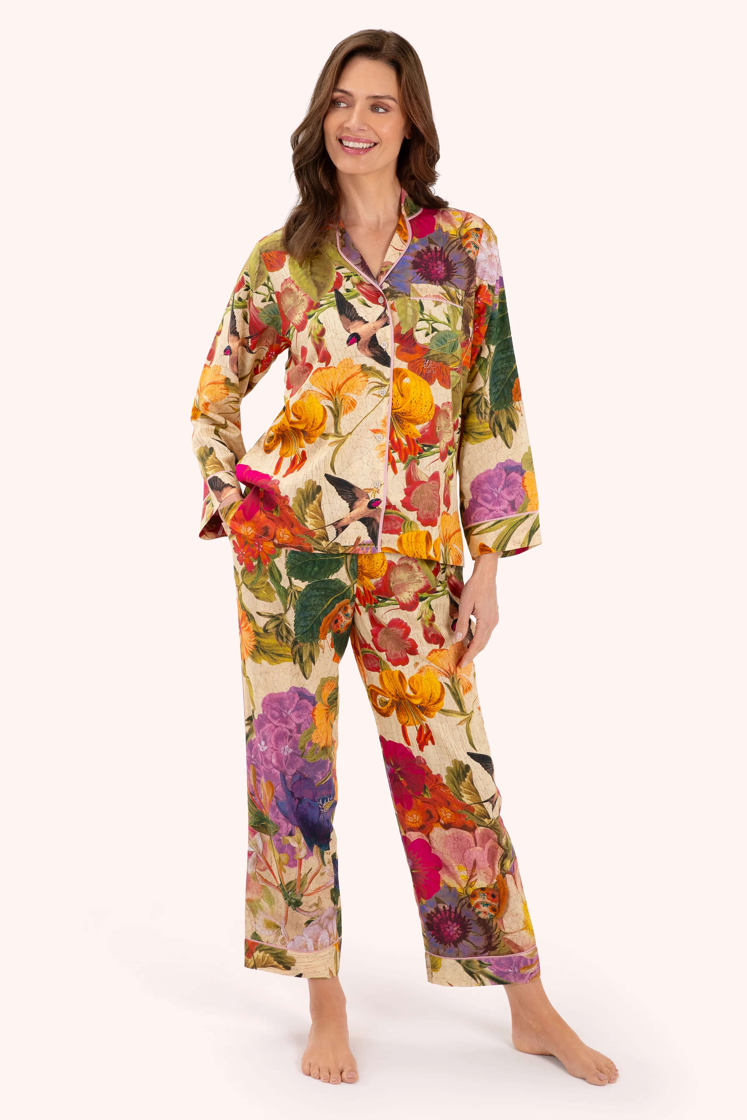 Powder, Cream Posy Pyjamas - Medium