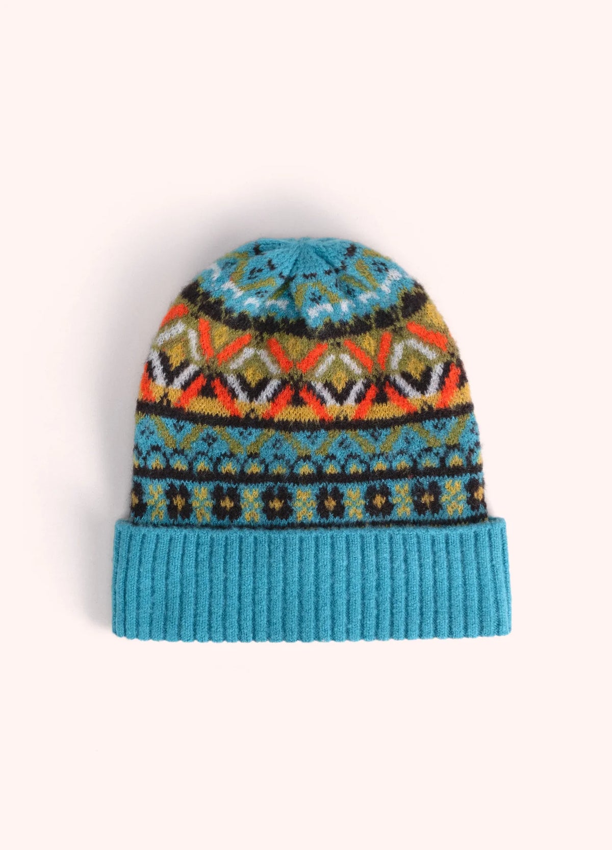 Powder, Fair Isle Beanie, Teal Mix