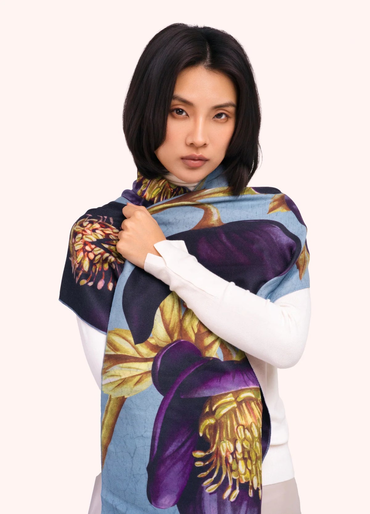 Powder, Hellebore Lux Print Scarf