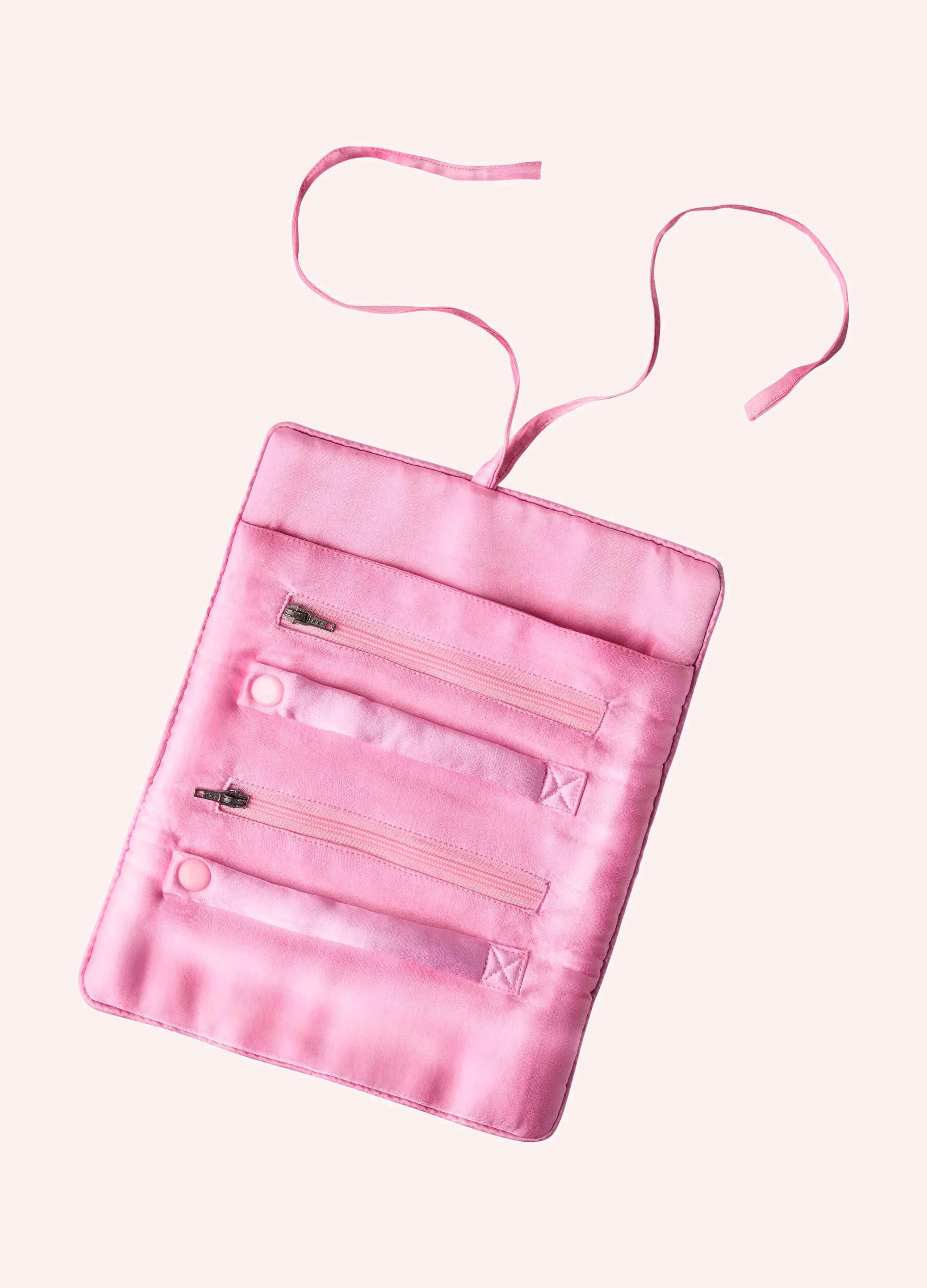 Powder, Jewellery Roll - Oriental Crane, Ochre