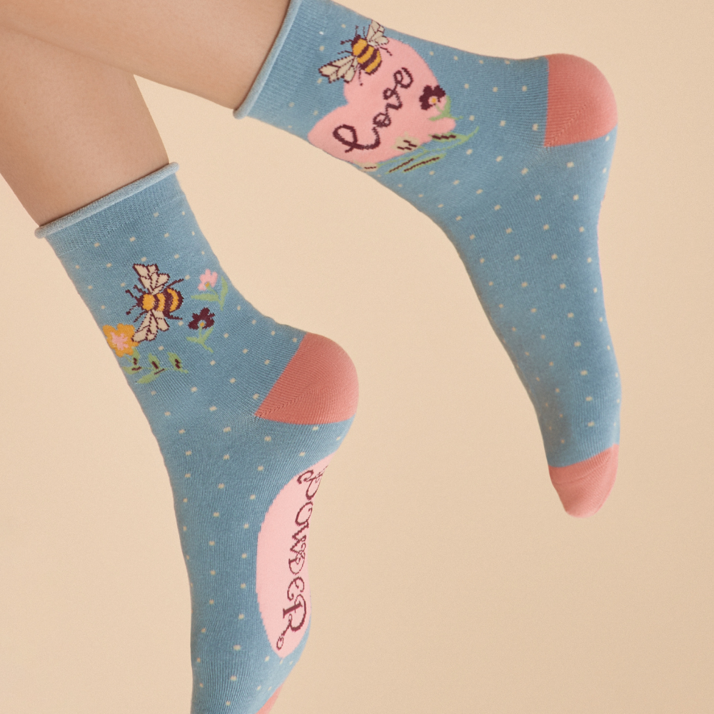 Powder, Love Bumblebee Ankle Socks