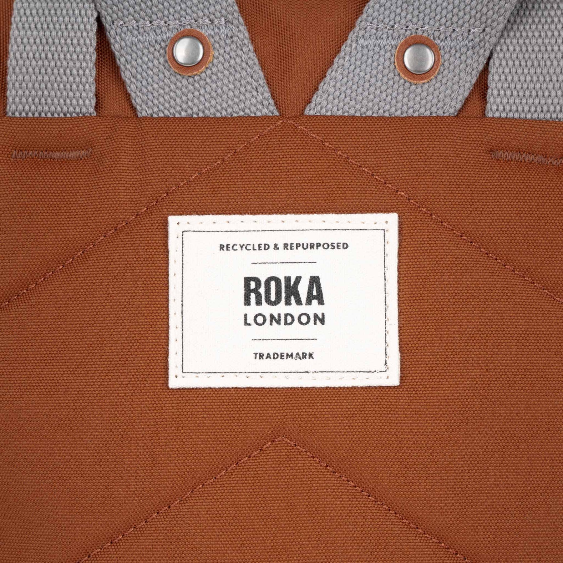 Roka, Finchley A Medium Canvas Backpack Bran Roka London