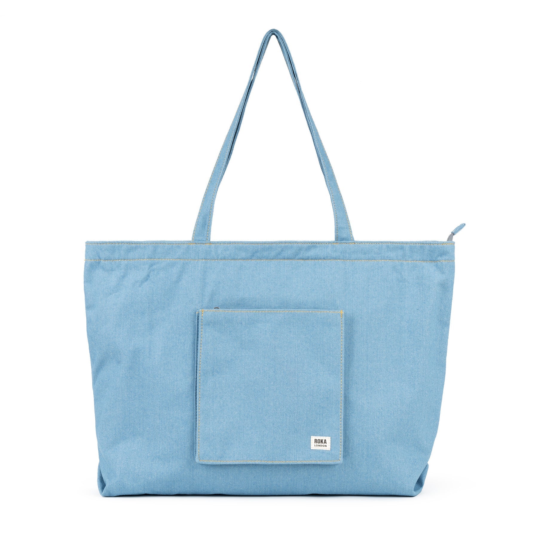 Roka, Portobello Large Bag Light Wash Denim Roka London