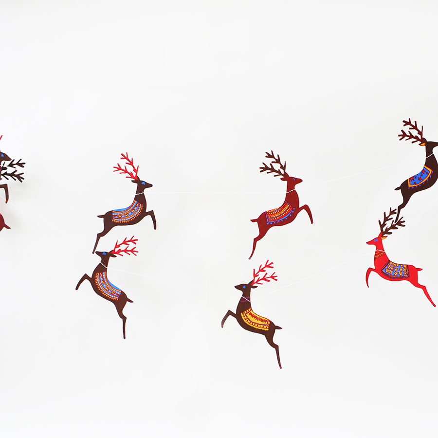 Reindeer Garland