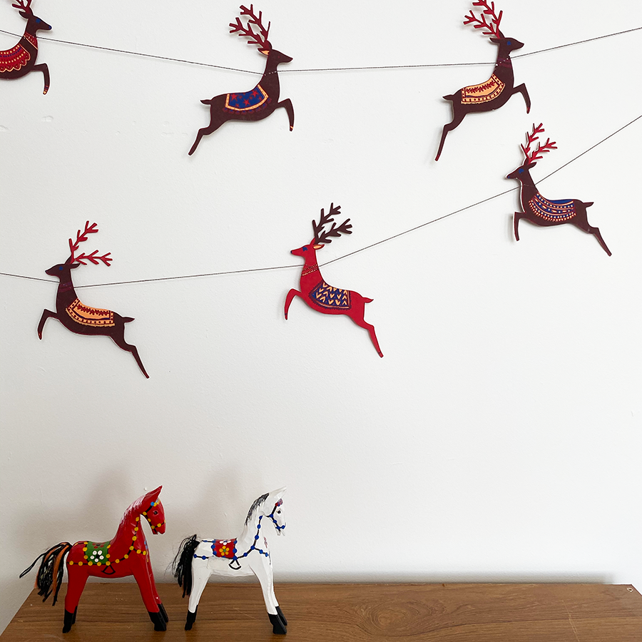 Reindeer Garland
