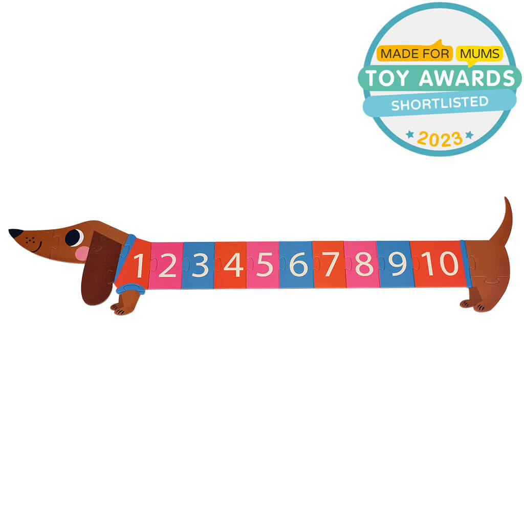 Rex London, Number Floor Puzzle (16 Pieces) Sausage