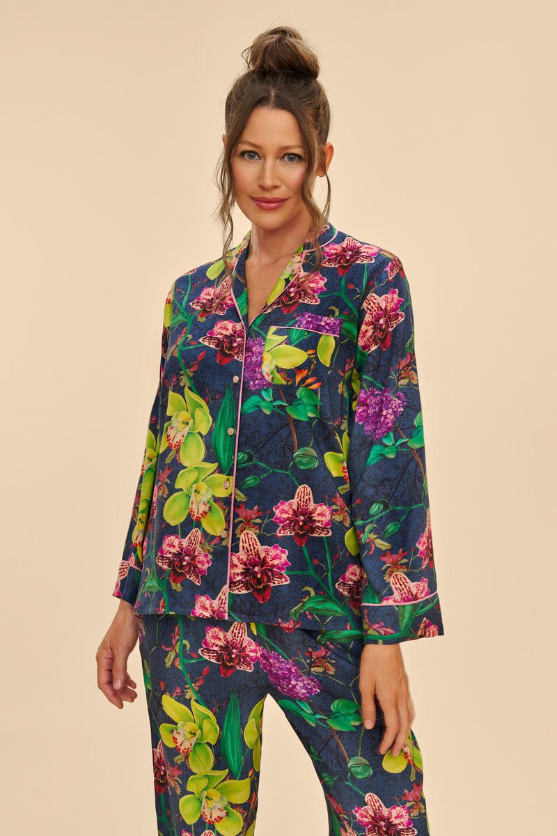 Powder, Exotic Evening Super Soft Long PJs - Large Powder