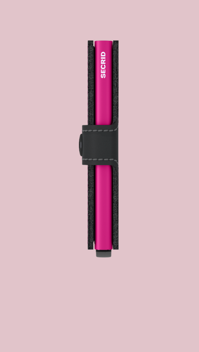 Secrid, Miniwallet Matte Black & Fuchsia