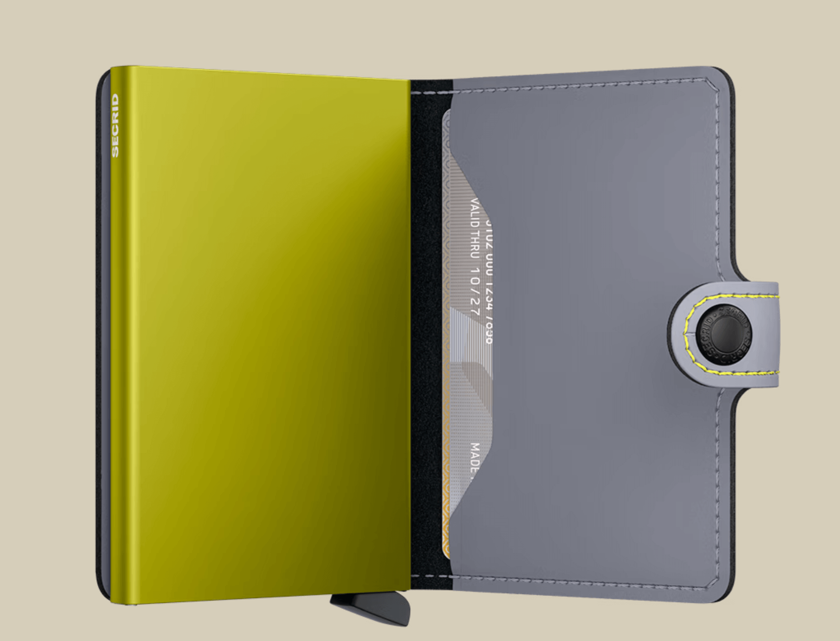 Secrid, Miniwallet Matte Grey & Lime