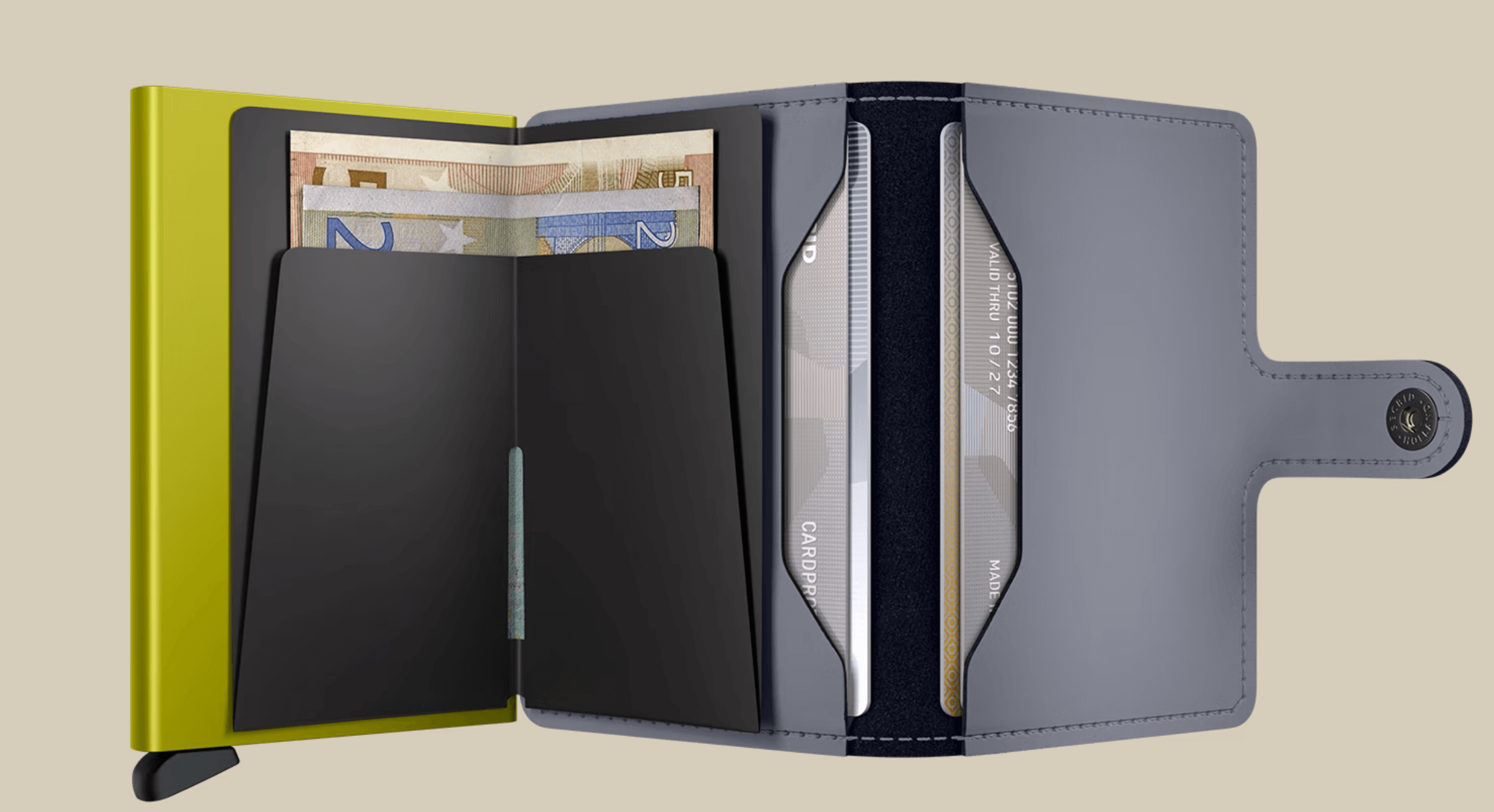 Secrid, Miniwallet Matte Grey & Lime