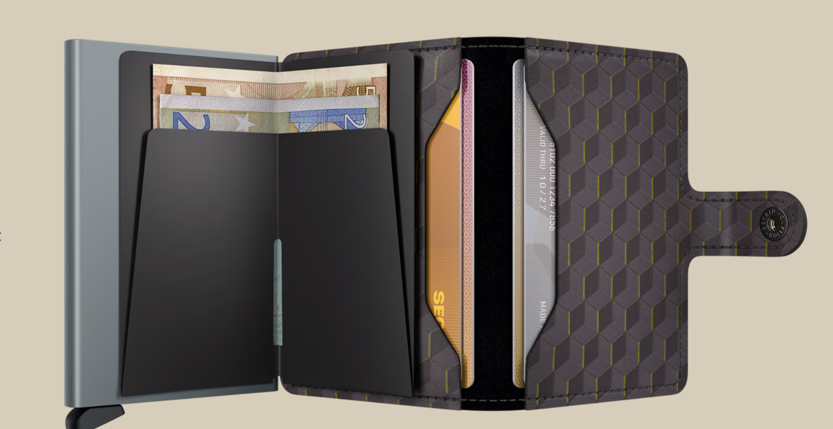 Secrid, Miniwallet Optical Grey Yellow