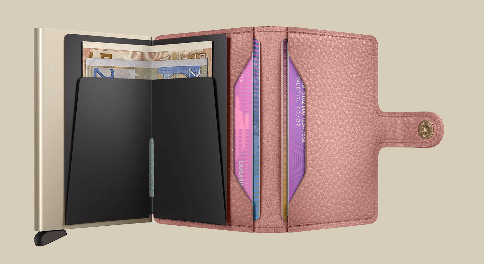 Secrid mini wallet Pebble Rose Quinlans Gift Shop